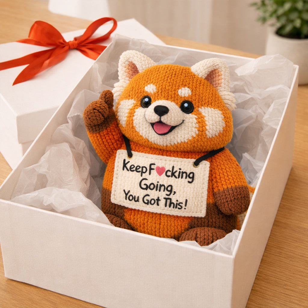 You Got This Emotional Support Crochet Red Panda