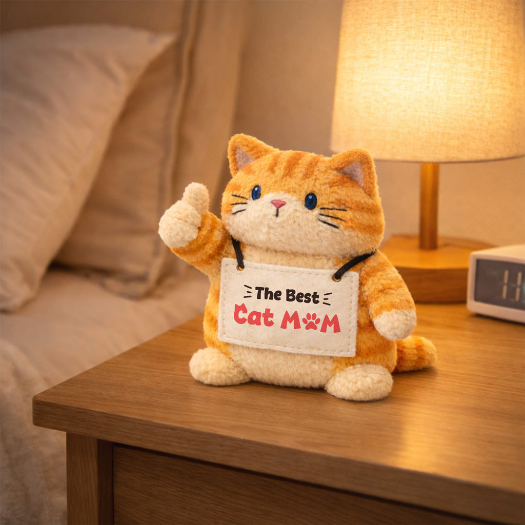 The Best Cat Mom Kitty Plush