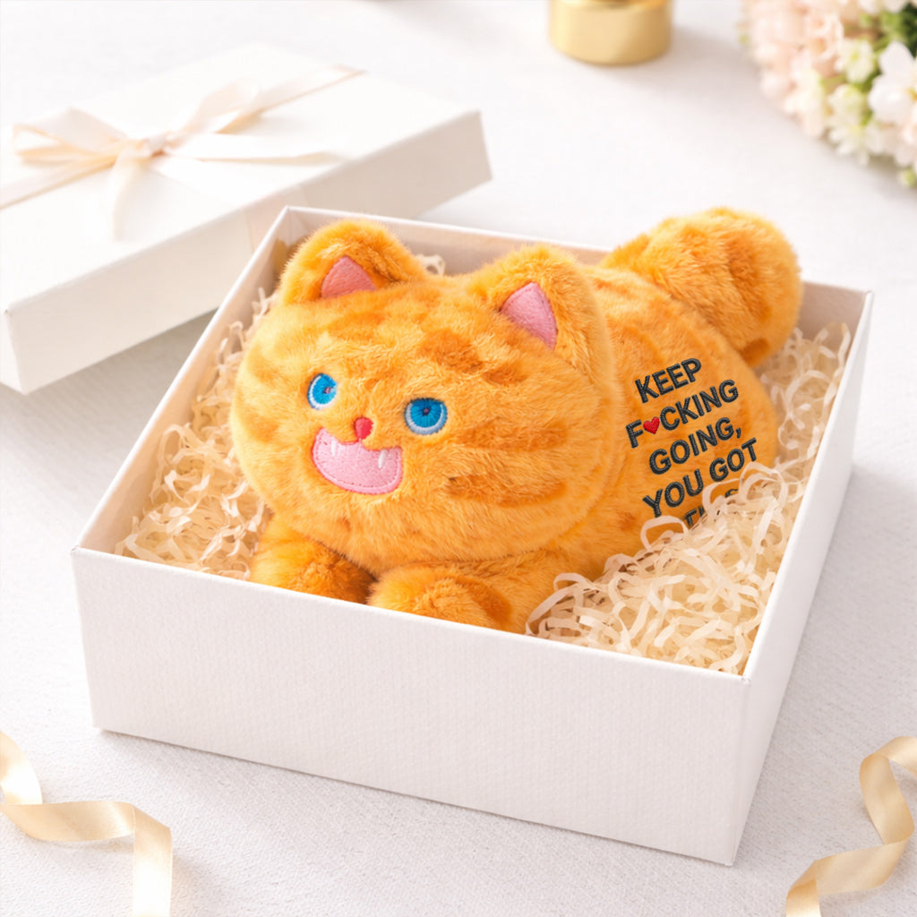 Keep F♥︎cking Going Angry Kitty Plush