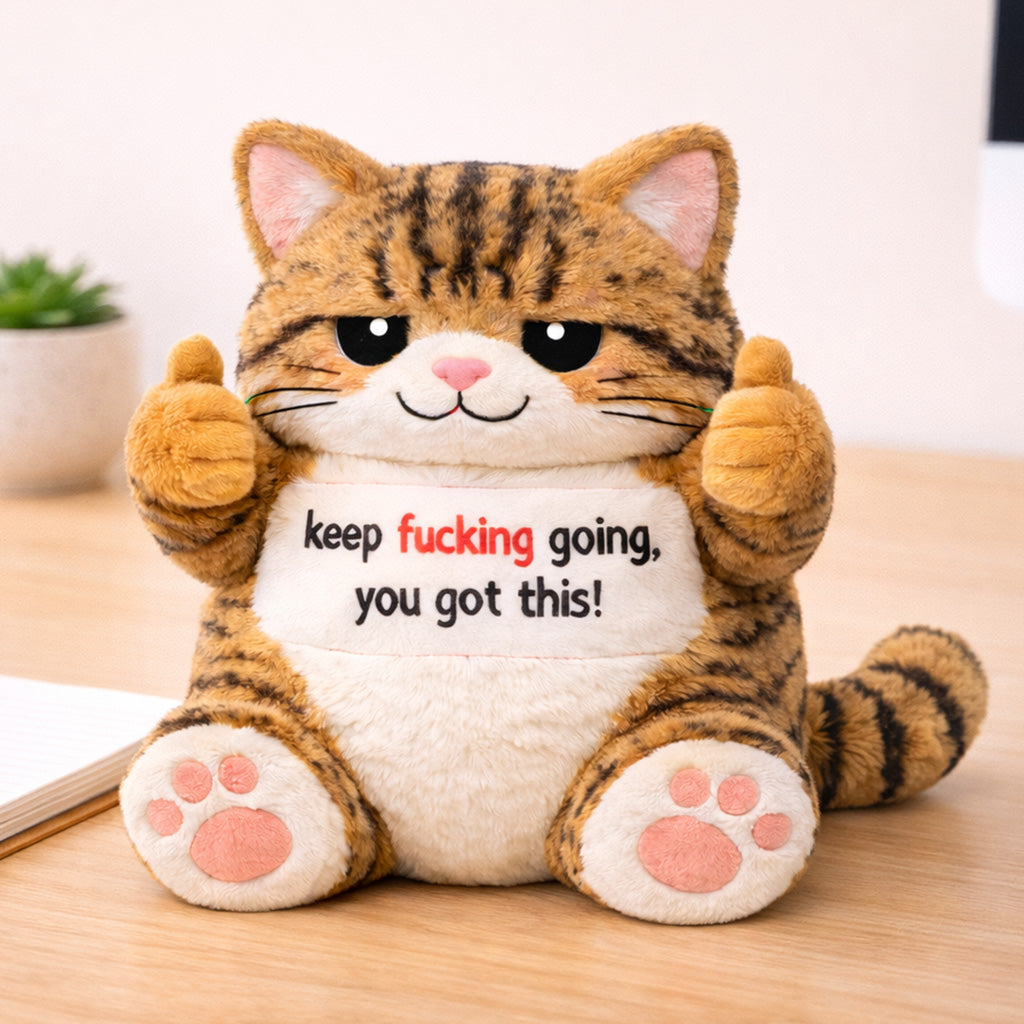 You Got This Emotional Support Orange Cat Plush