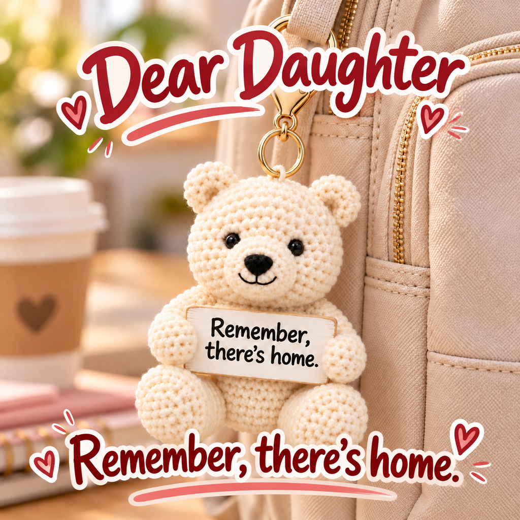 Remember There's Home Crochet Bear