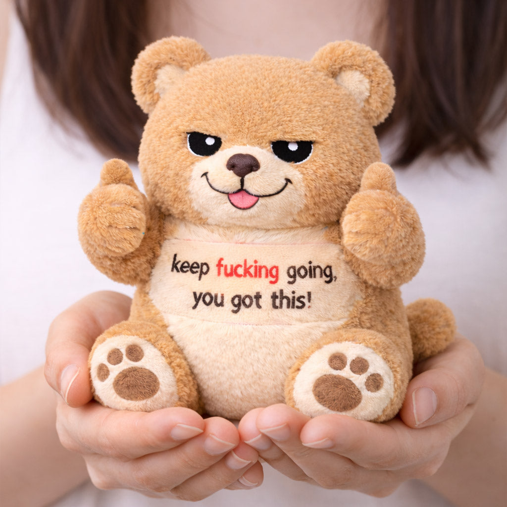 You Got This Emotional Support Brown Bear Plush