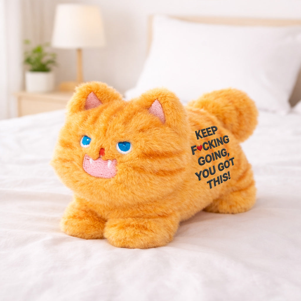 Keep F♥︎cking Going Angry Kitty Plush