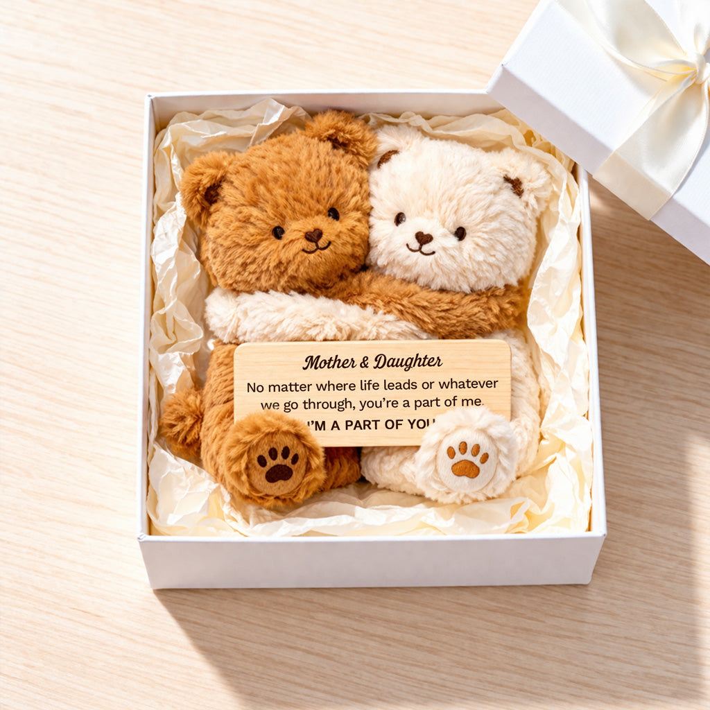 Hugging Mother & Daughter Bear Plush