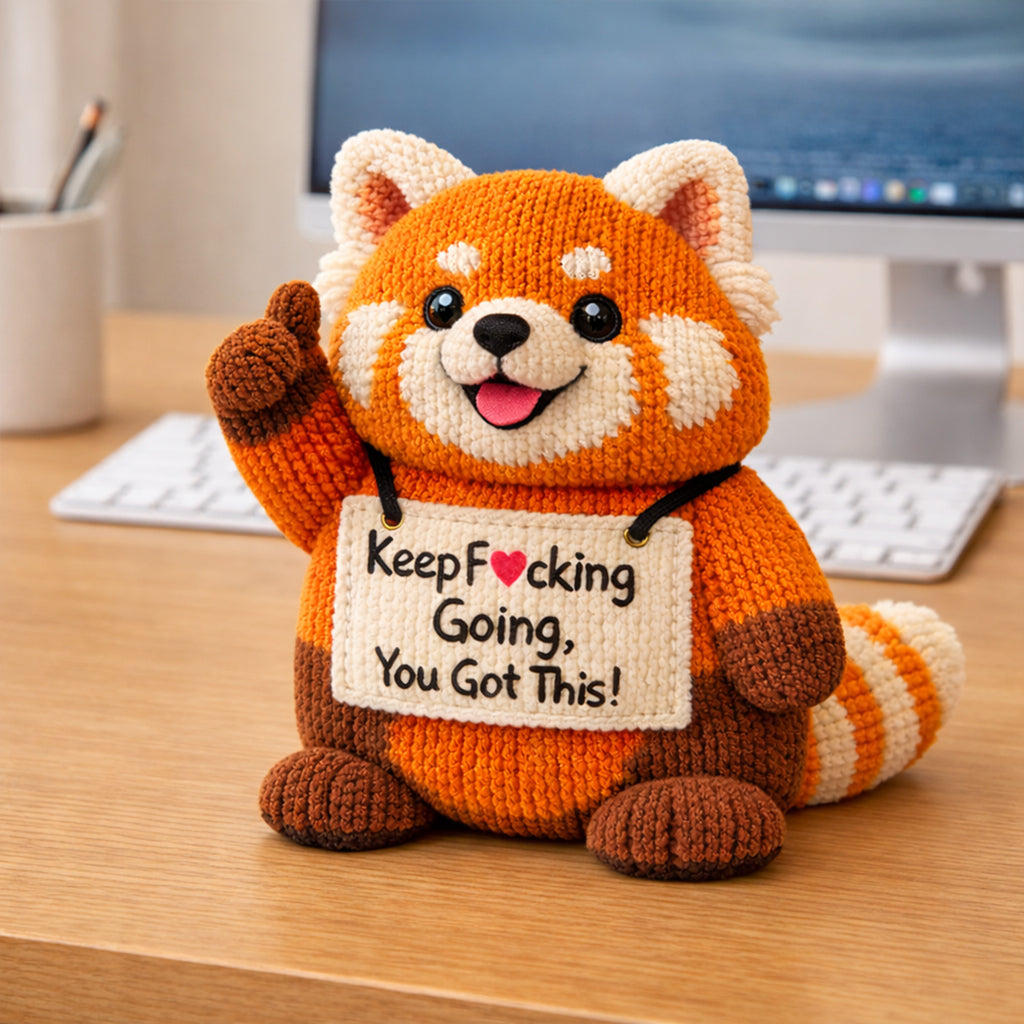 You Got This Emotional Support Crochet Red Panda