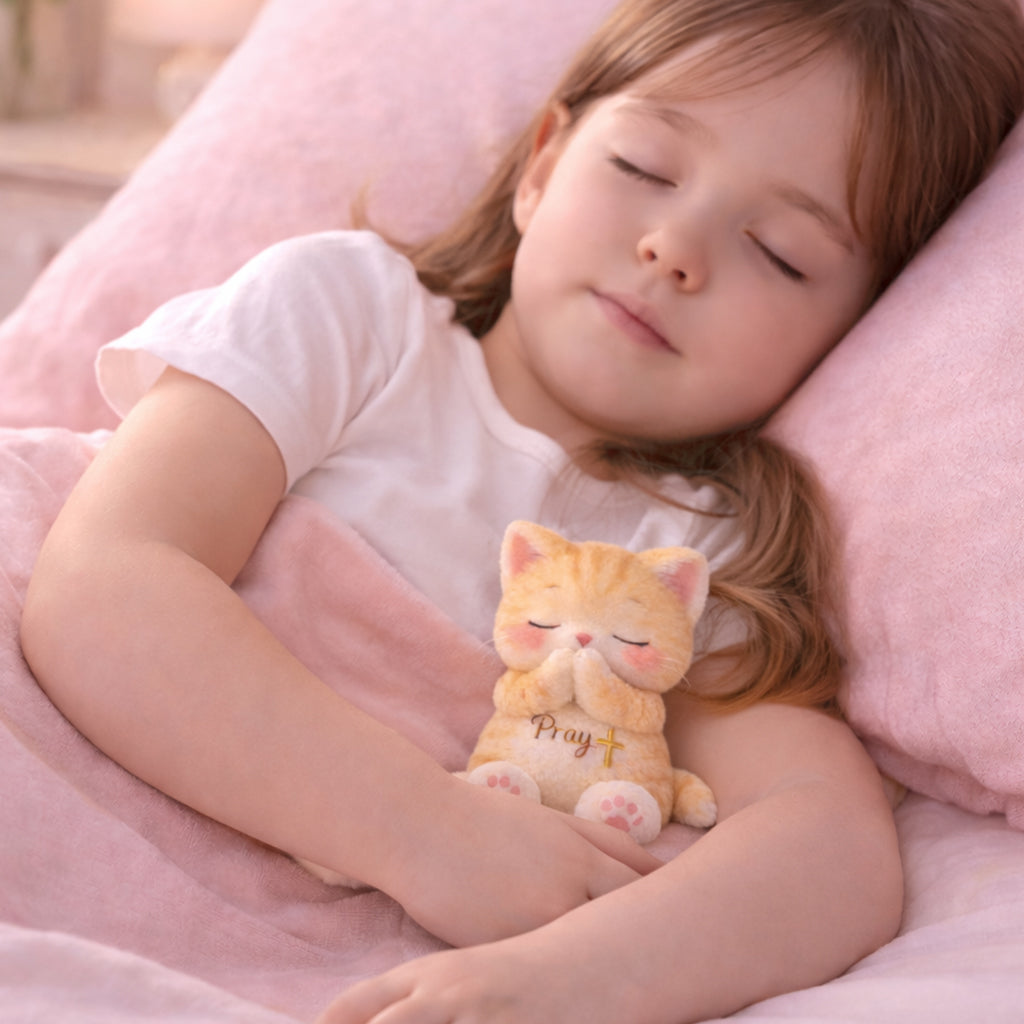 Dear Daughter Never Quit Orange Cat Plush