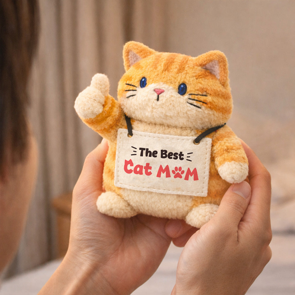 The Best Cat Mom Kitty Plush