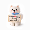 Keep F♥︎cking Going Emotional Support Samoyed Plush