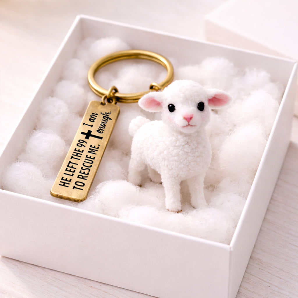 For Self Love Plush Sheep Keychain