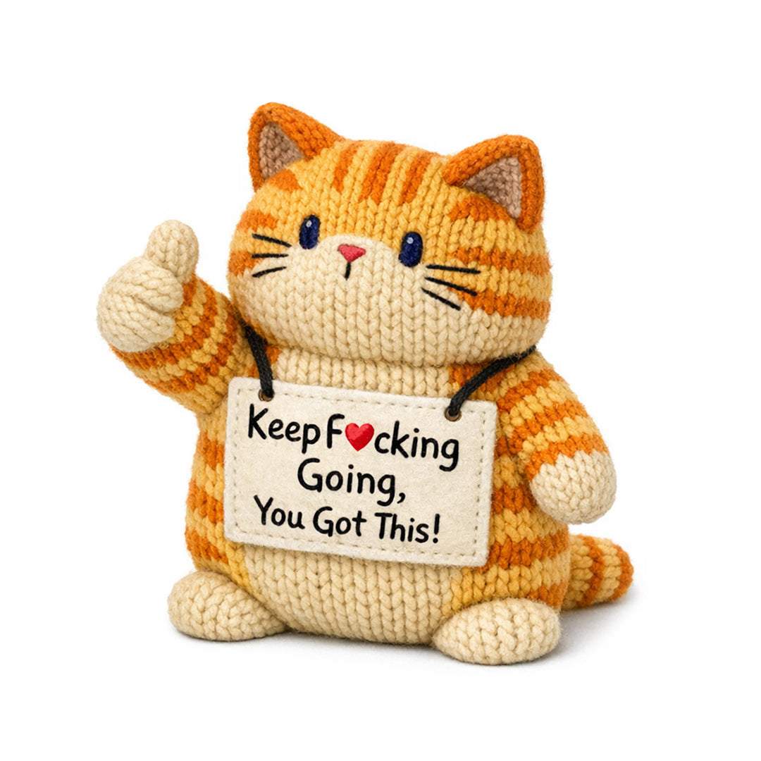 You Got This Emotional Support Crochet Cat