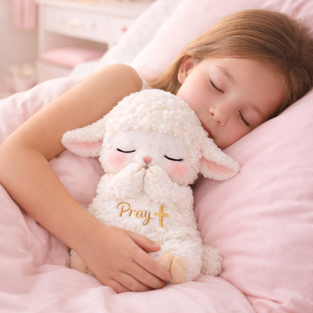 Dear Daughter Never Quit White Sheep Plush