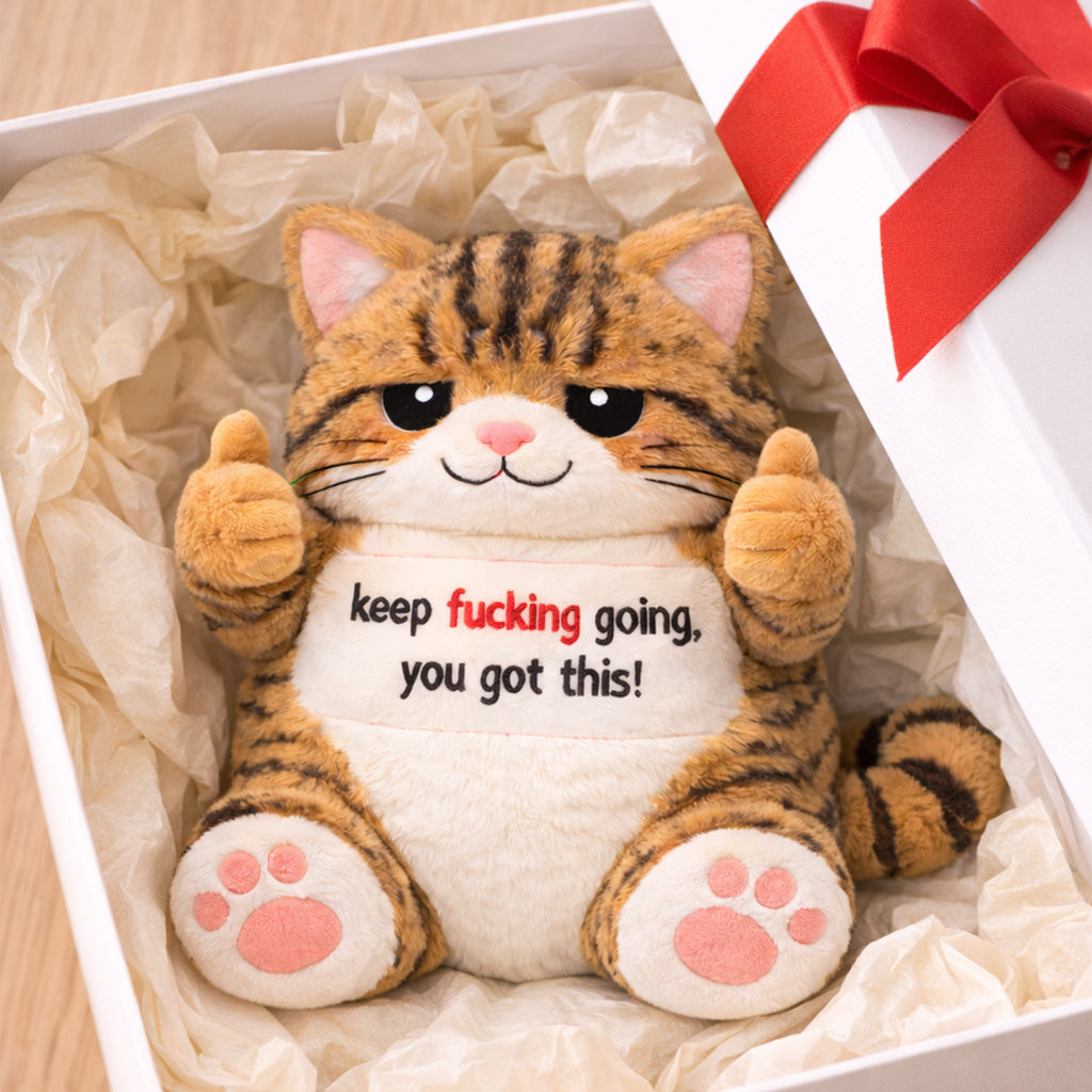 You Got This Emotional Support Orange Cat Plush