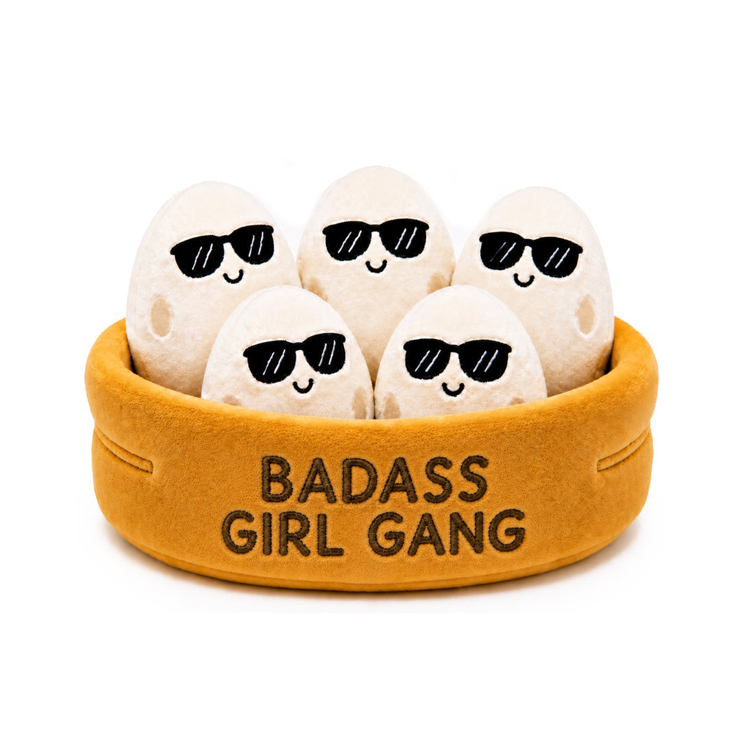 Badass Girl Squad Plush Bowl Set