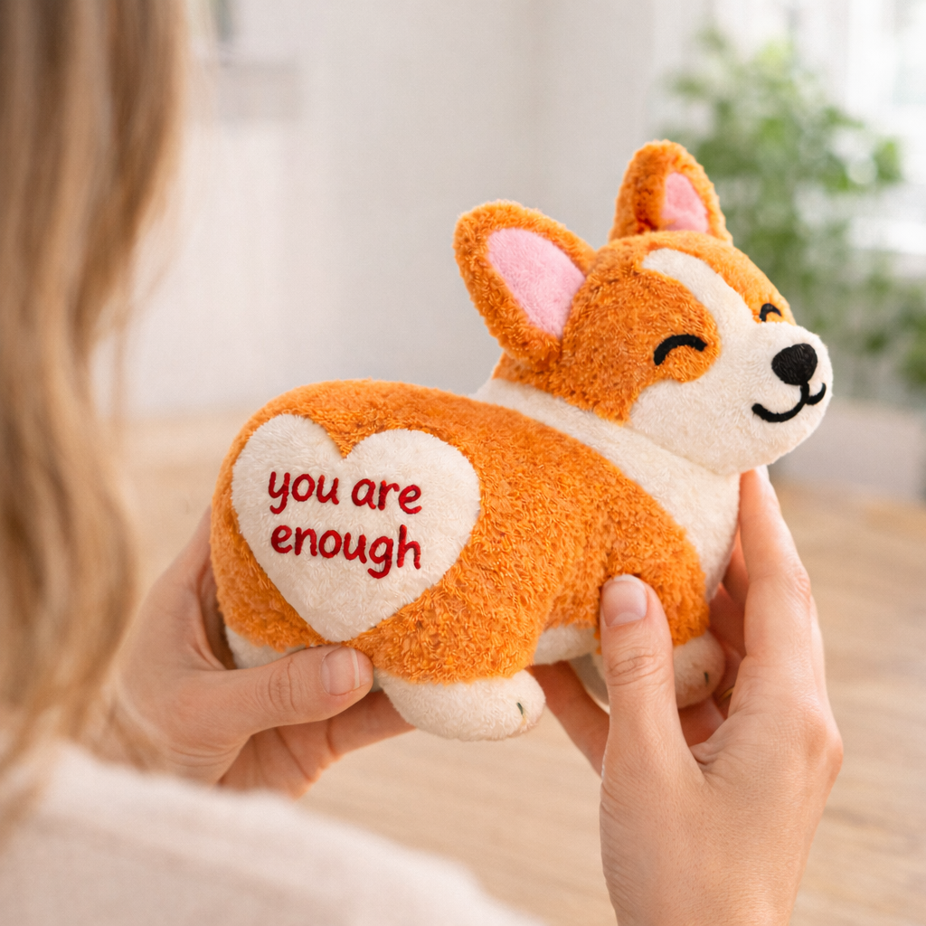 You Are Enough Emotional Support Corgi Plush
