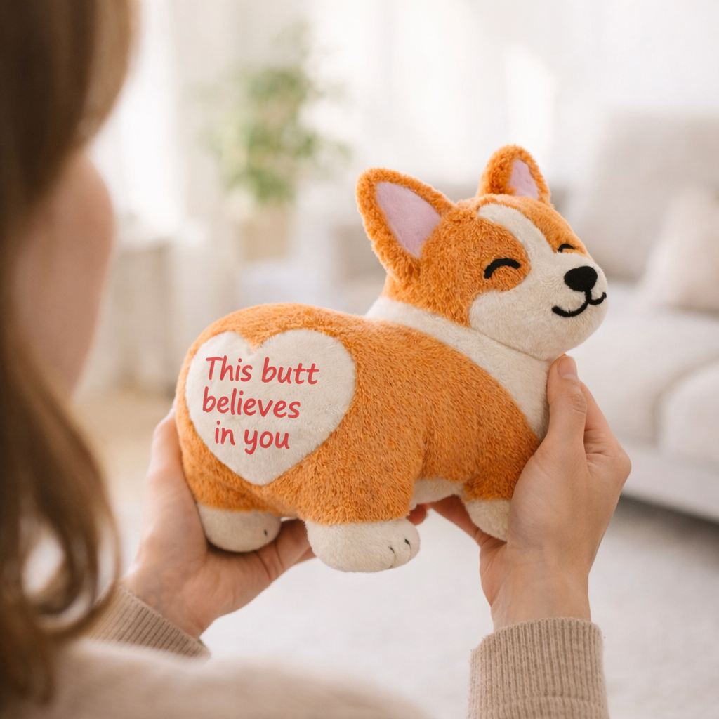 Believes In You Emotional Support Corgi Plush