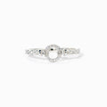 Pavé Open Circle Ring