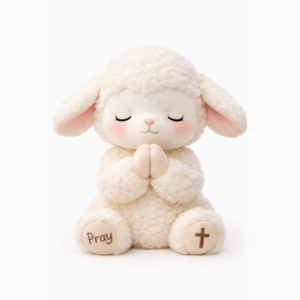 A Self-Reminder Give It To God And Go To Sleep Plush Sheep Toy