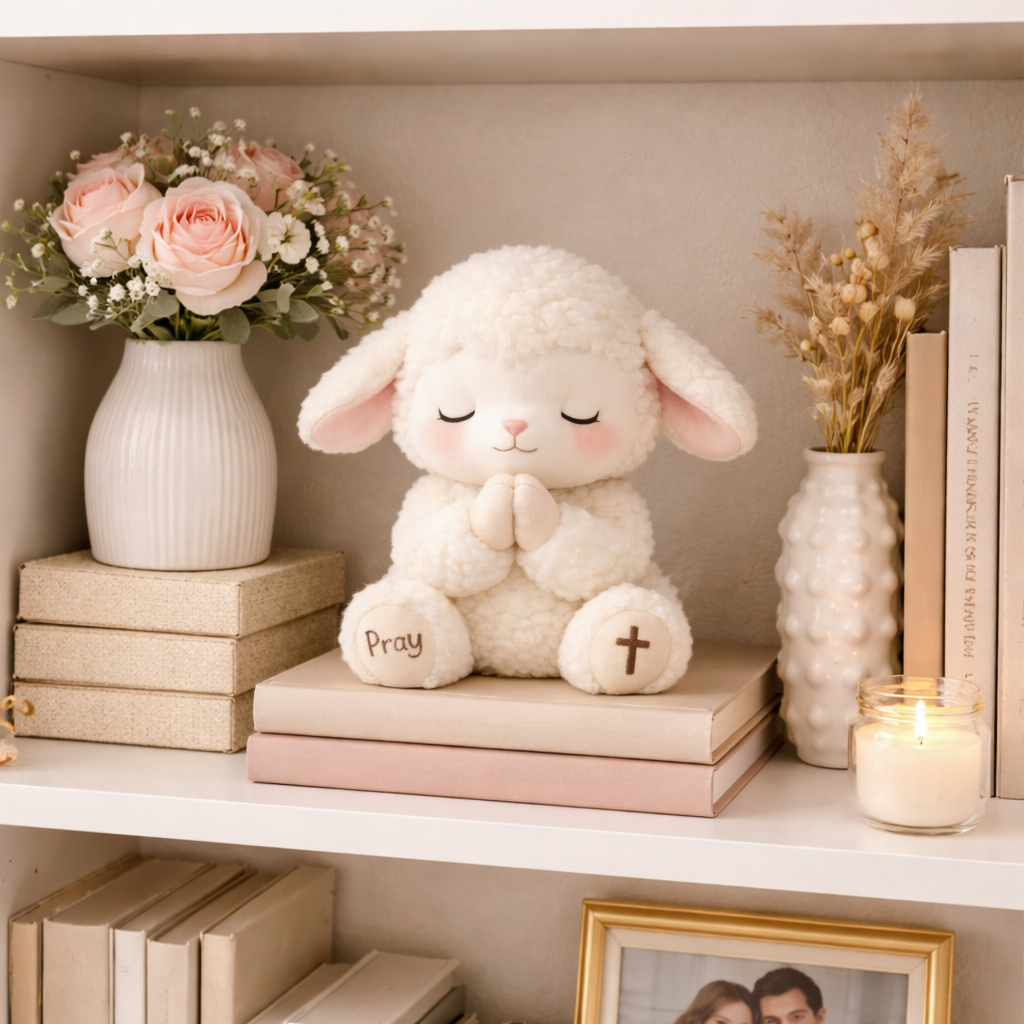 Give It To God And Go To Sleep Plush Sheep Toy