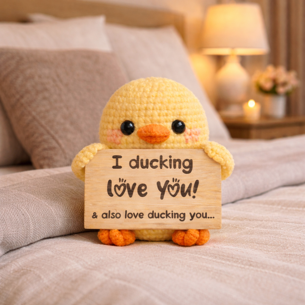 I Ducking Love You Crochet Duck Toy