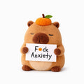 Fuck Anxiety Capybara Plush Toy
