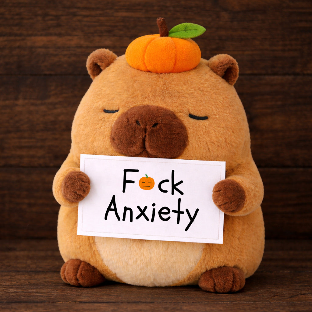 Fuck Anxiety Capybara Plush Toy