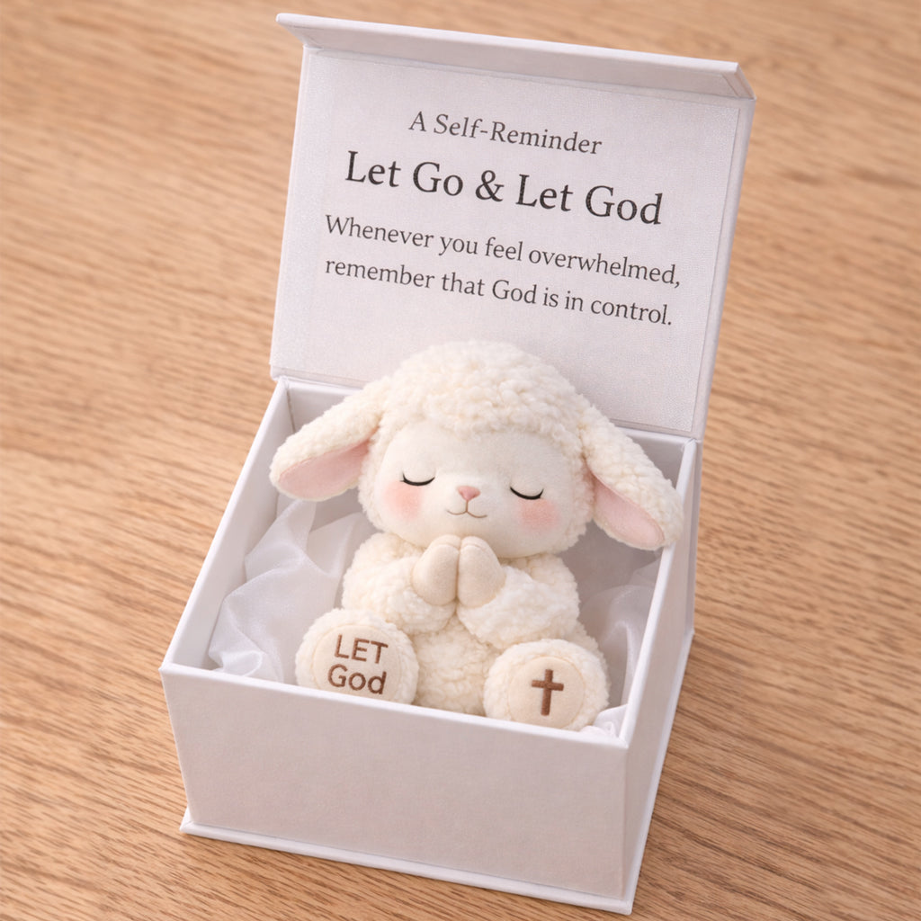 Let Go & Let God Plush Sheep Toy