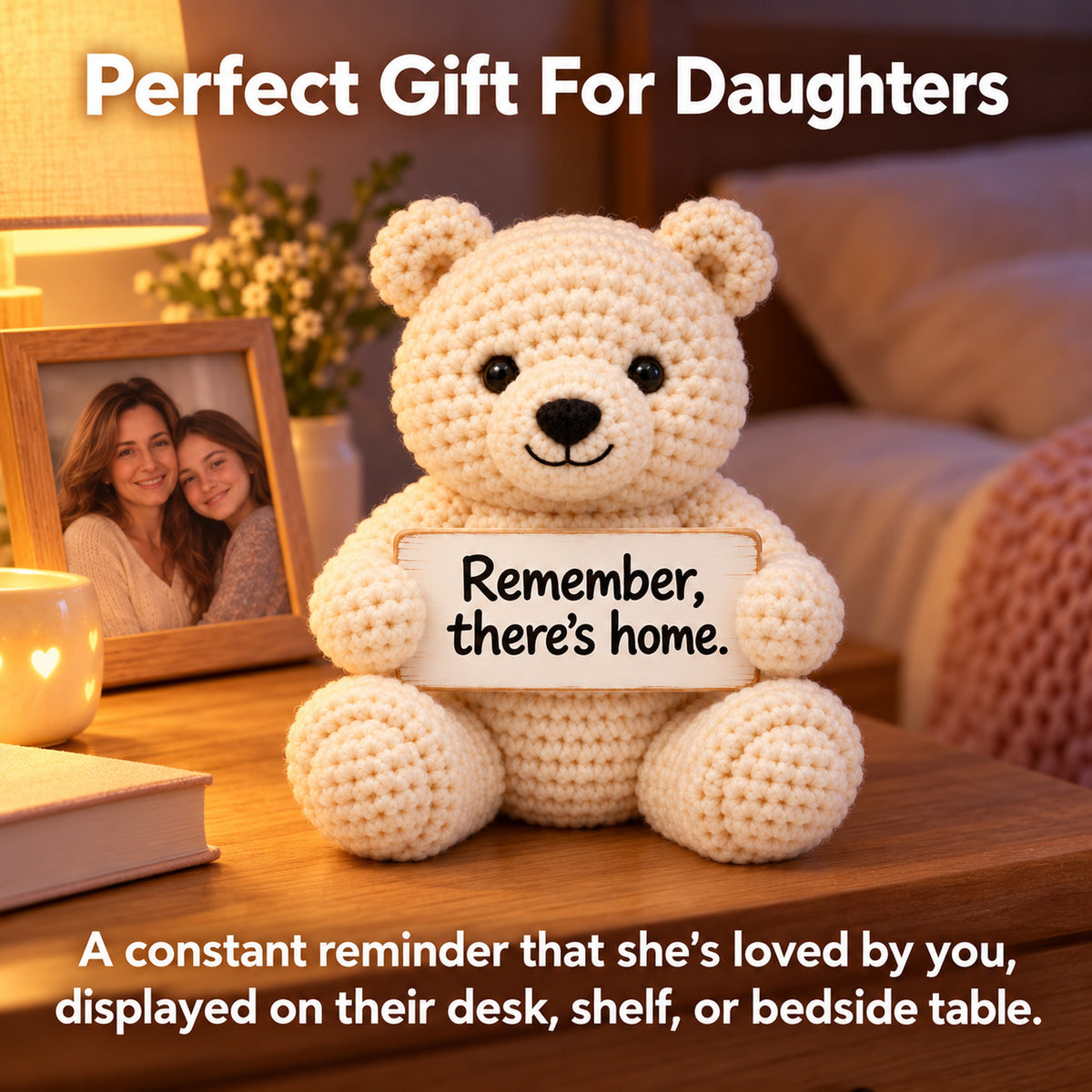 Remember There's Home Crochet Bear