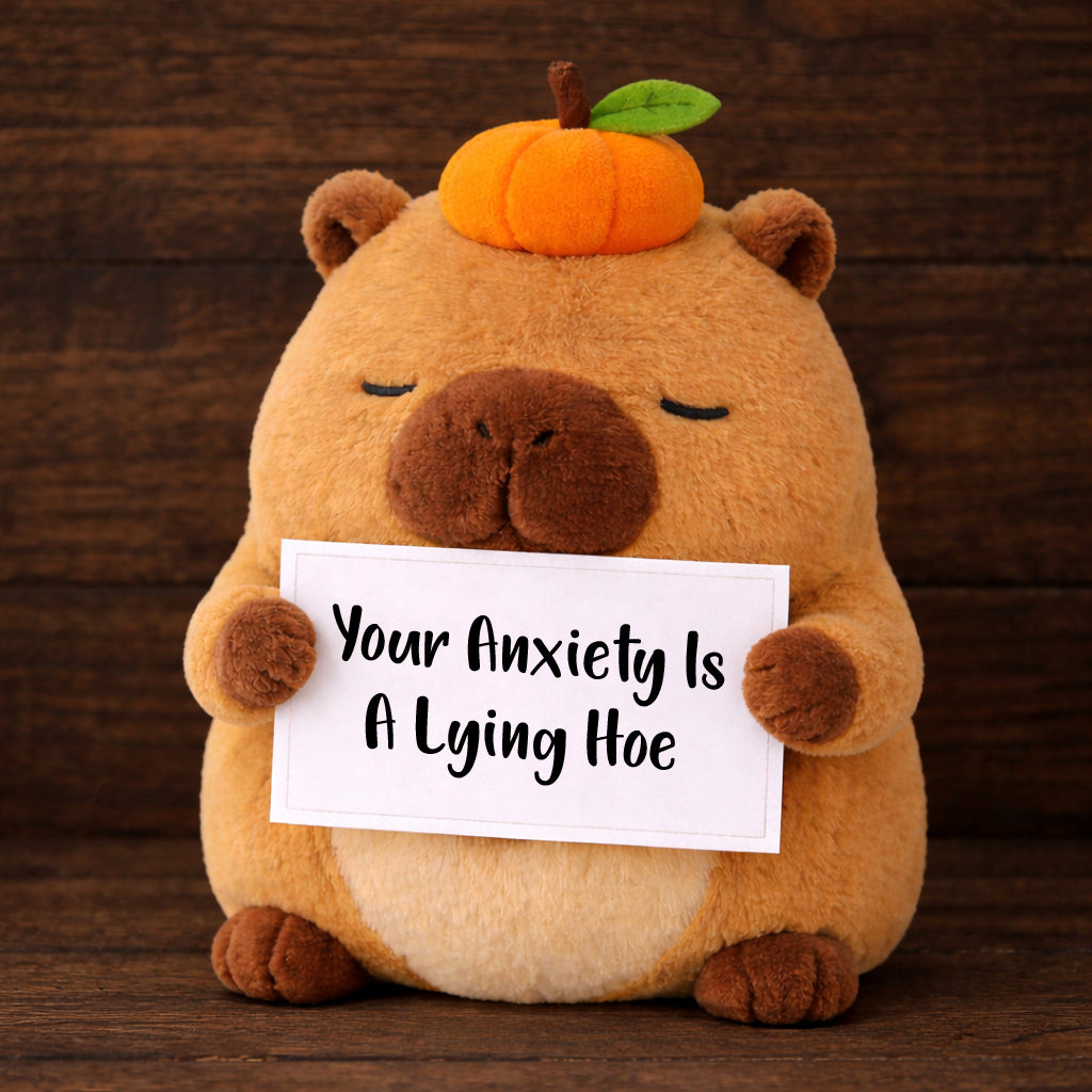 Your Anxiety Is A Lying Hoe Capybara Plush Toy