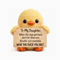 Remember Who The Duck You Are Crochet Duck Toy
