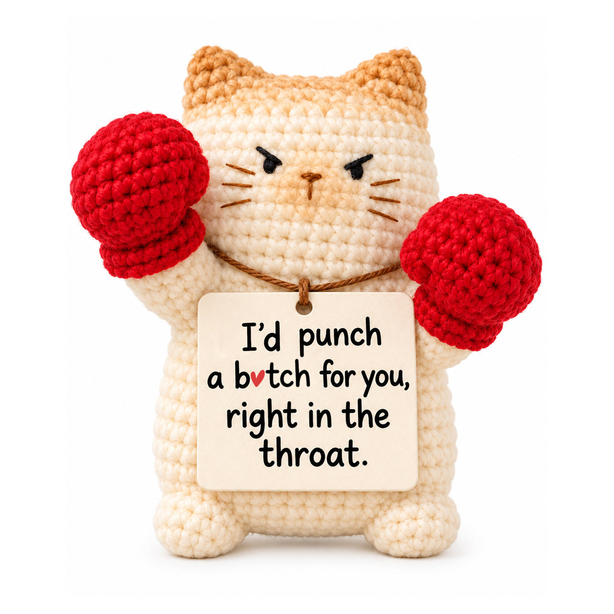 I'd Punch a B❤️tch For You Siamese Cat – Handmade Bestie Gift