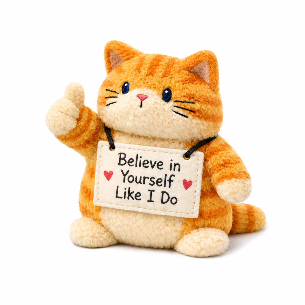Believe in Yourself  Like I Do Cat Plush