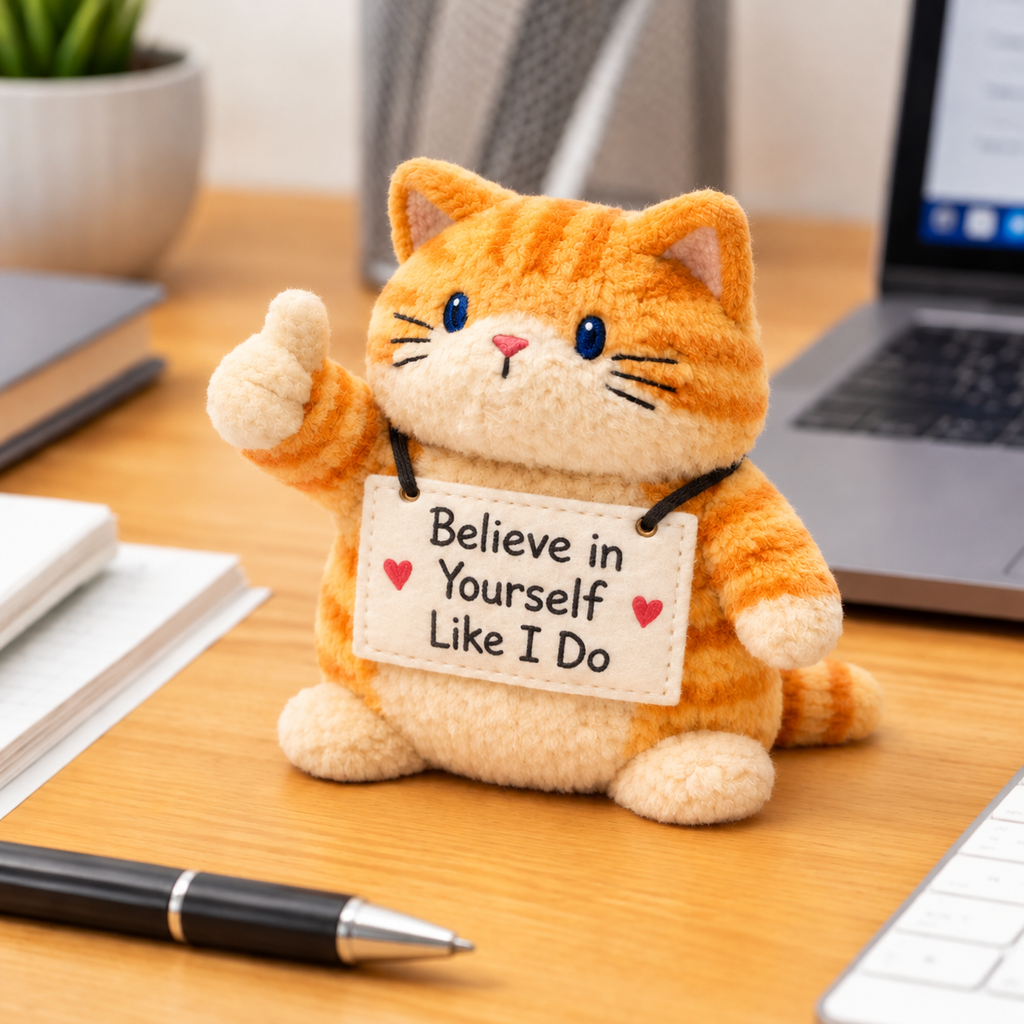 Believe in Yourself  Like I Do Cat Plush