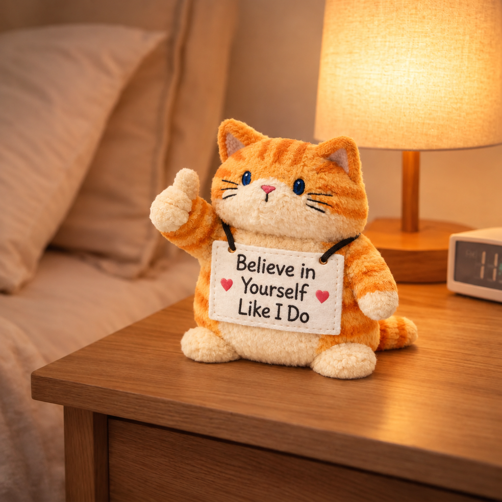 Believe in Yourself  Like I Do Cat Plush