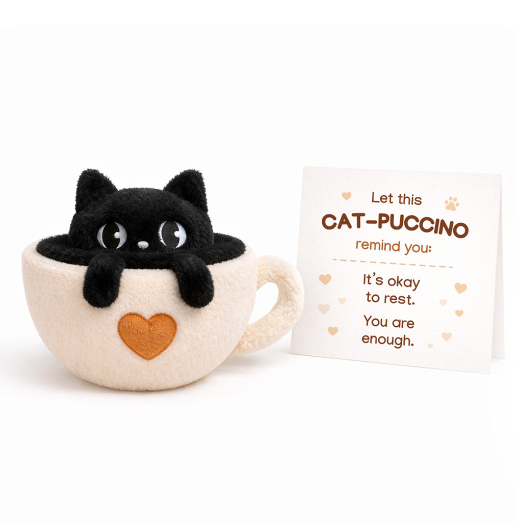 You Are Enough Emotional Support Cat-puccino Plush