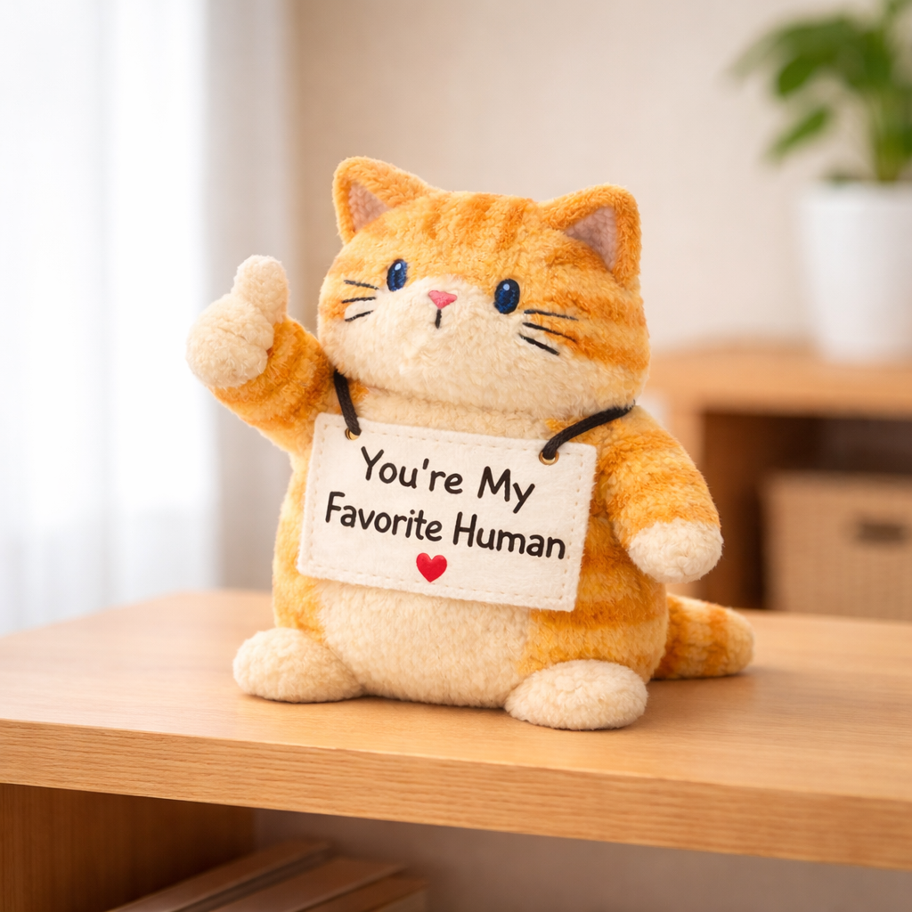 My Favorite Human Emotional Support Cat Plush