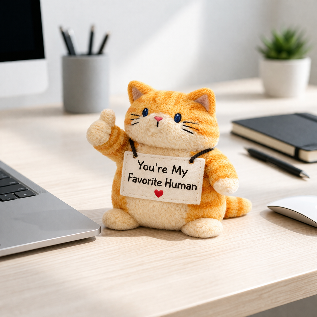 My Favorite Human Emotional Support Cat Plush