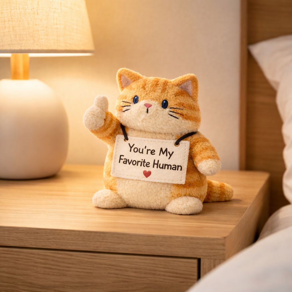 My Favorite Human Emotional Support Cat Plush