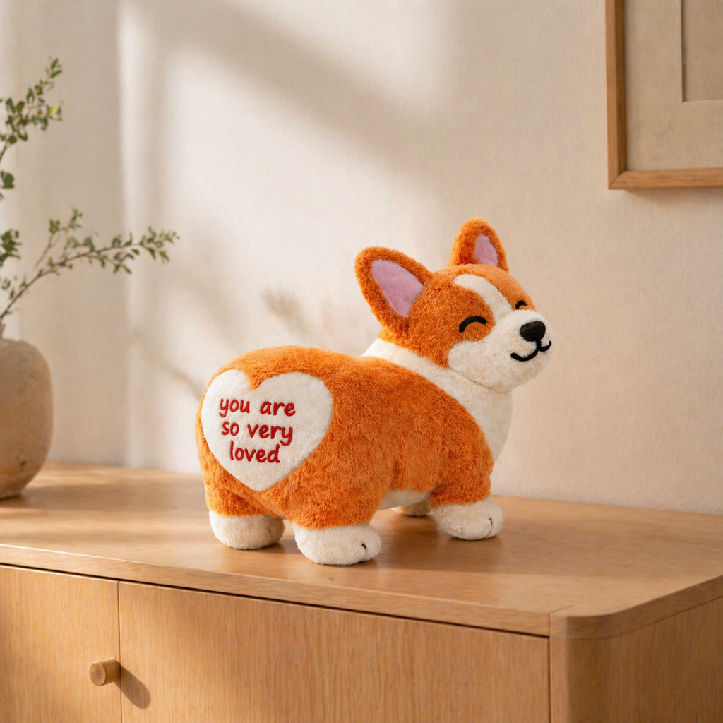 You Are So Very Loved Emotional Support Corgi Plush