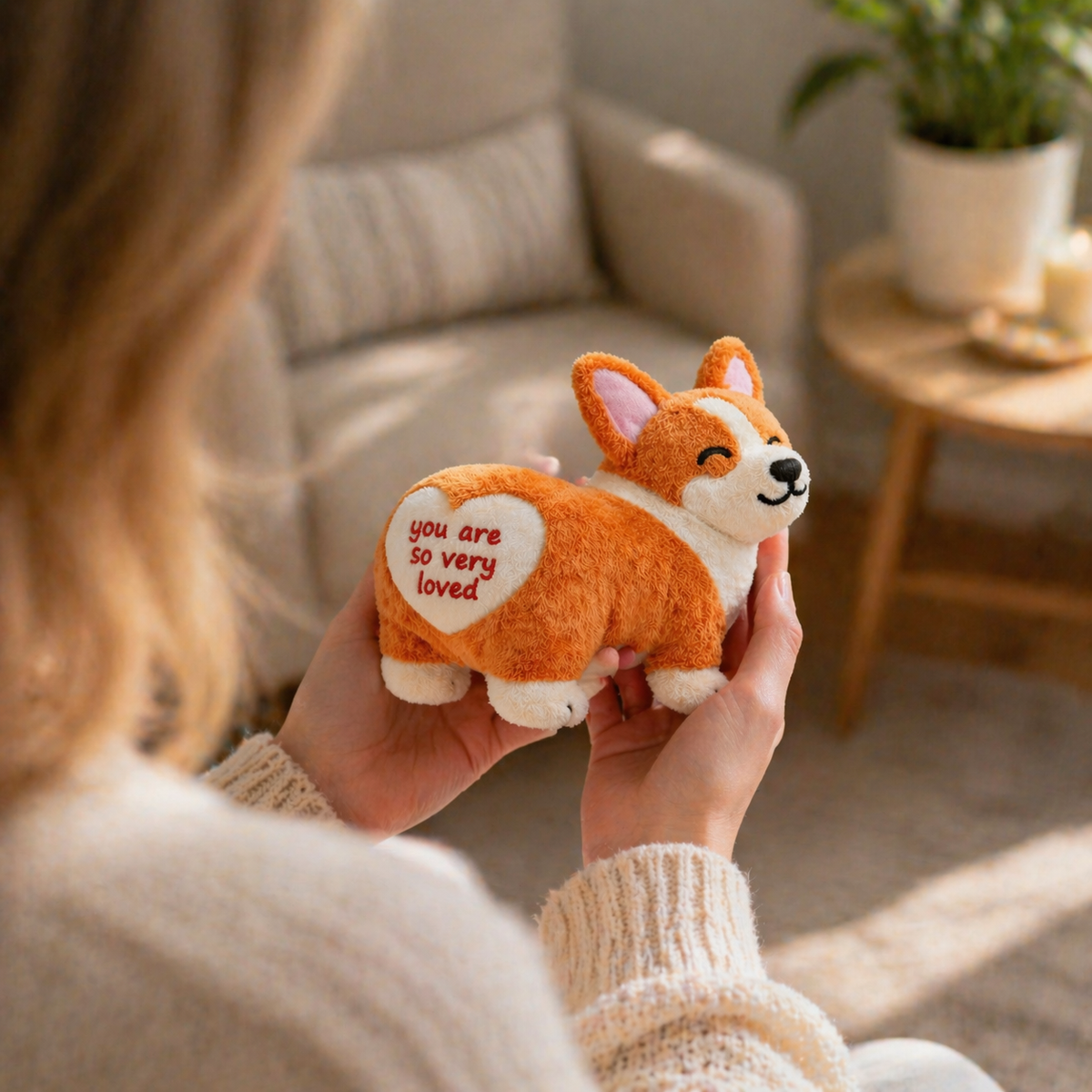 You Are So Very Loved Emotional Support Corgi Plush