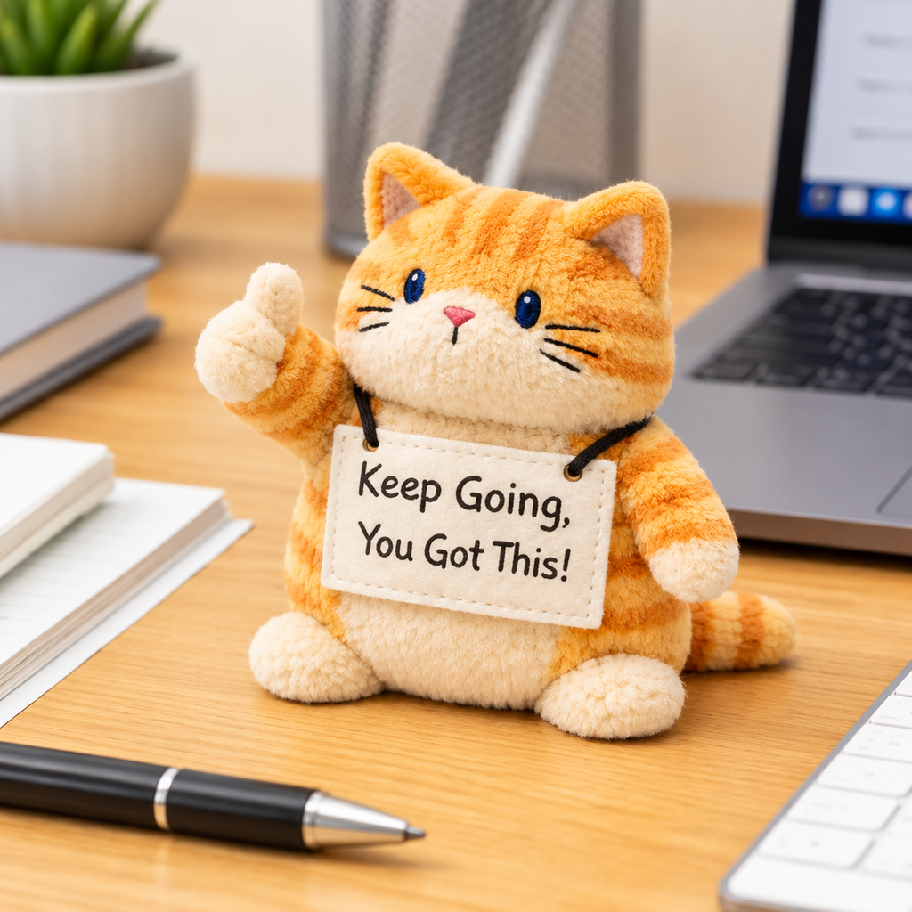 Keep Going You Got This Emotional Support Cat Plush