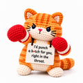 I'd Punch a B❤️tch For You Orange Cat – Handmade Bestie Gift