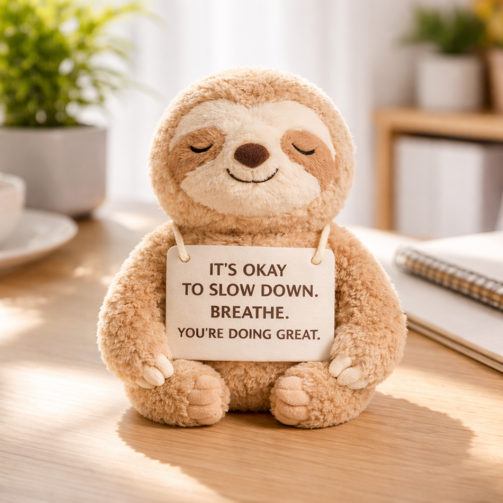 It's Okay To Slow Down Sloth Plush