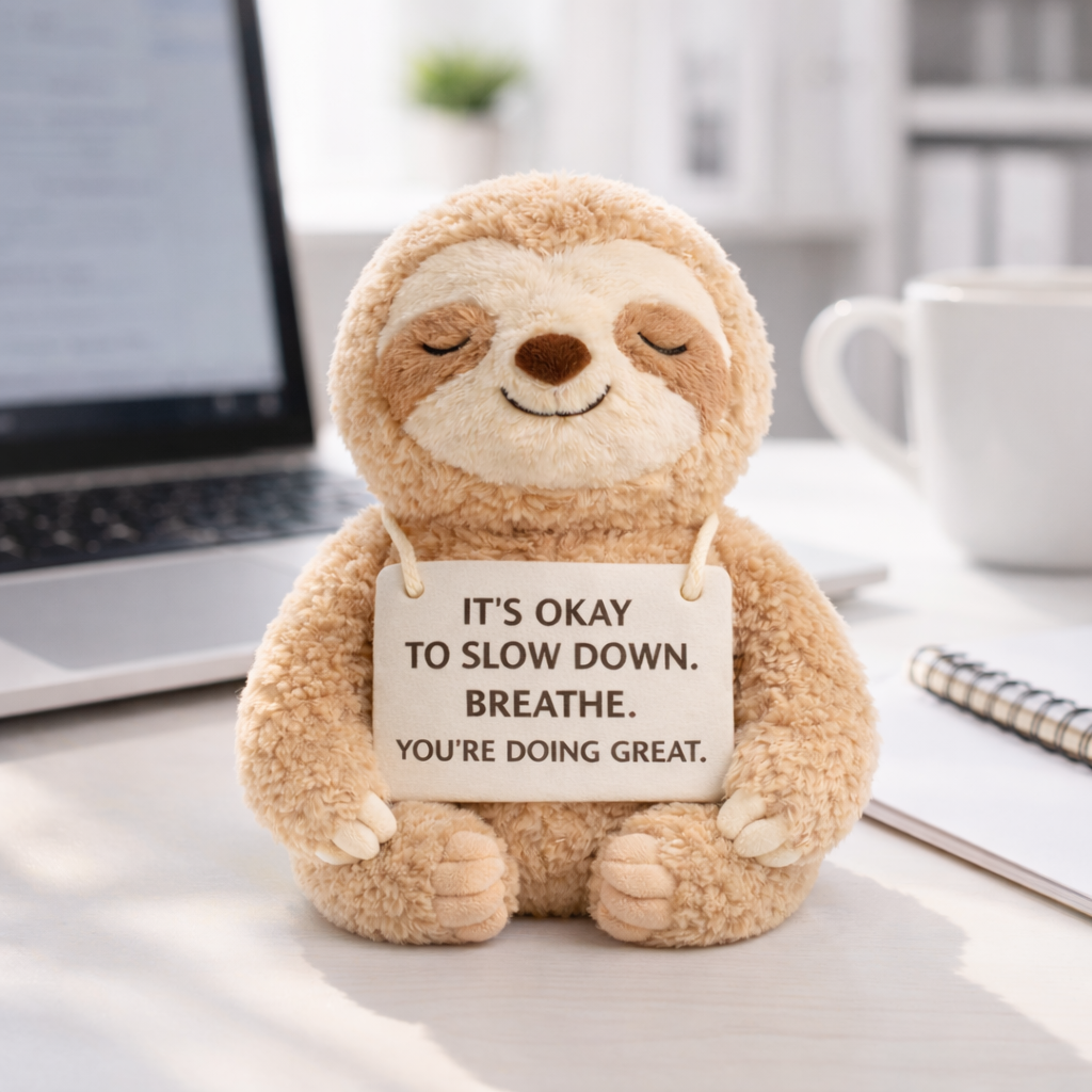 It's Okay To Slow Down Sloth Plush
