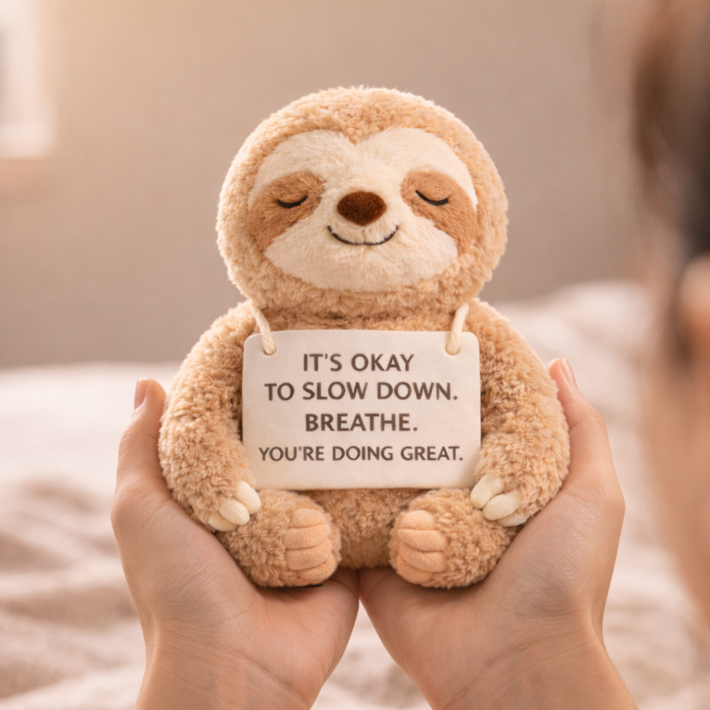It's Okay To Slow Down Sloth Plush
